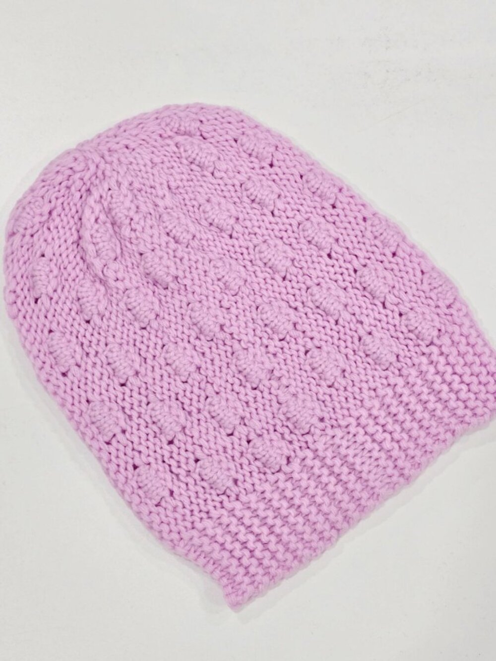 Sugar Thrillz ✦ Baby Pink Knit Pom Pom Beanie ✦ Soft Winter Hat Lightweight Warm - Picture 4 of 7